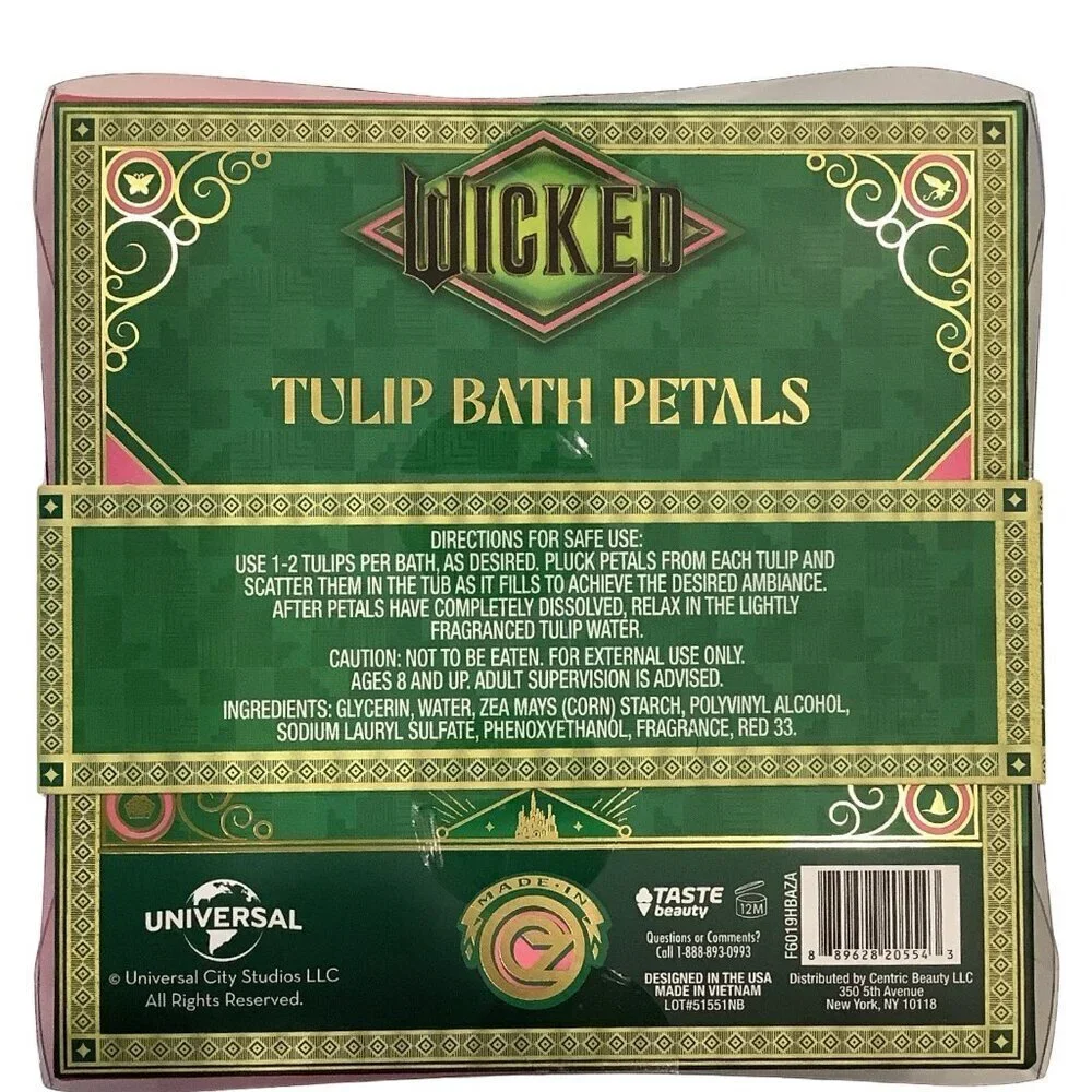 Wicked Rose Scented Tulip Petals, Wet Brush, Bath Fizzy, & Dark Incense Candle